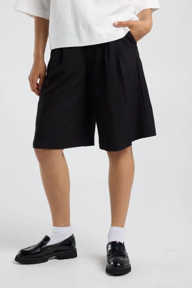 Bermuda Nalia regular loose fit bermuda met medium waist