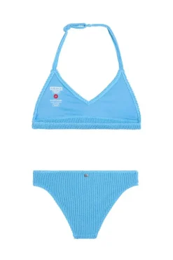 Bikiniset Lily Jr lichtblauwe gestructureerde bikiniset