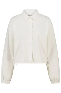 Blouse Bibi linnen blouse met trekkoord en elastische cuffs