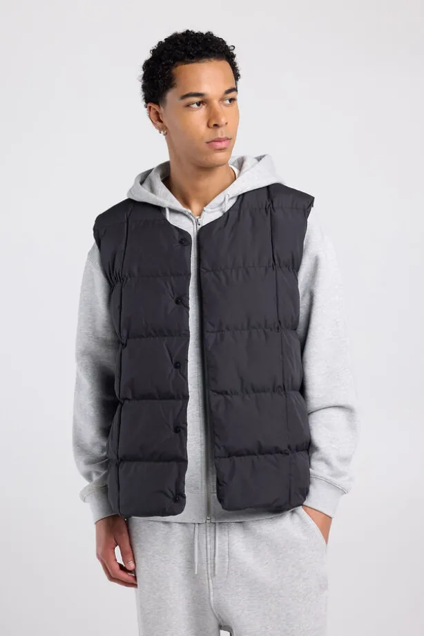 Bodywarmer Jean bodywarmer met drukknoopsluiting en binnenzak