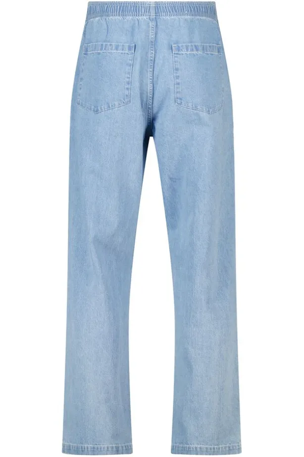 Broek Peter relaxed fit broek met elastische tailleband en trekkoord