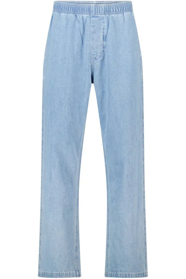 Broek Peter relaxed fit broek met elastische tailleband en trekkoord