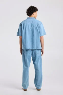 Broek Peter relaxed fit broek met elastische tailleband en trekkoord