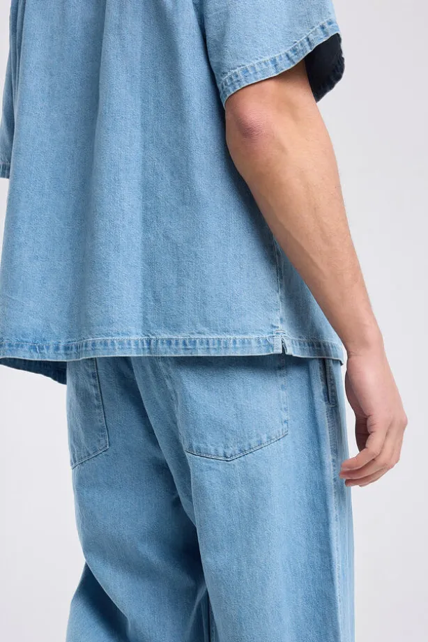Broek Peter relaxed fit broek met elastische tailleband en trekkoord