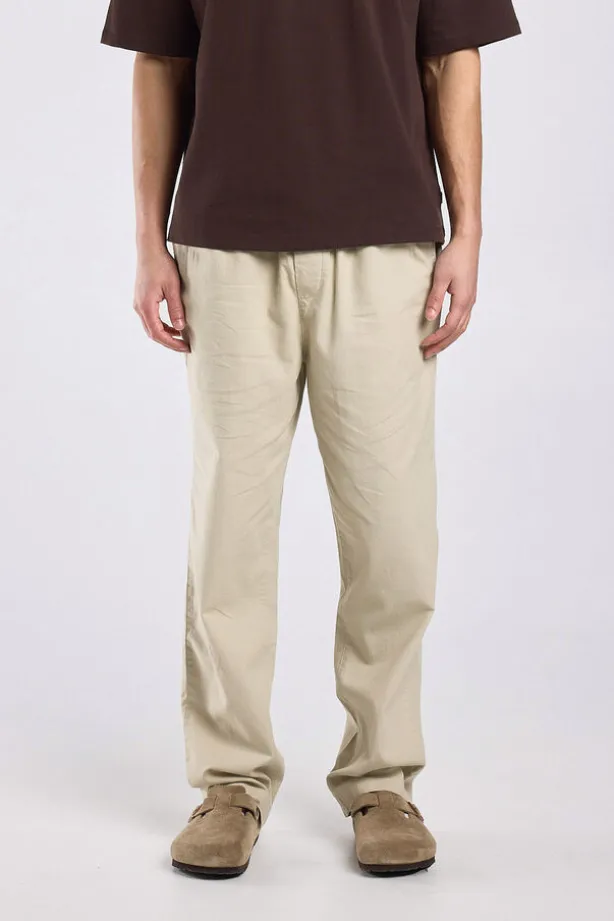 Broek Phillon straight fit linnen broek met elastische tailleband