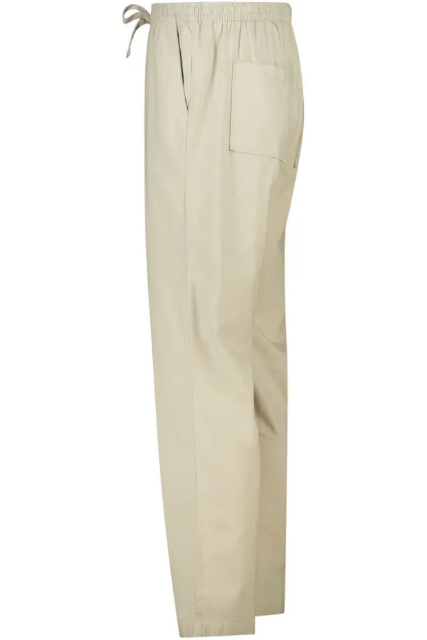 Broek Phillon straight fit linnen broek met elastische tailleband