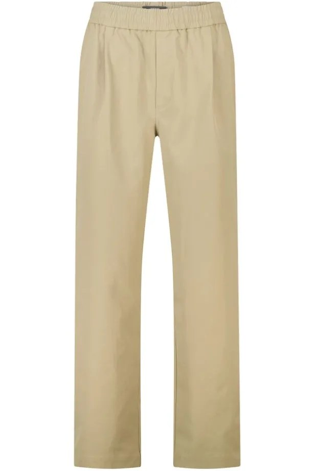 Broek Pierce relaxed tapered fit broek met elastische tailleband