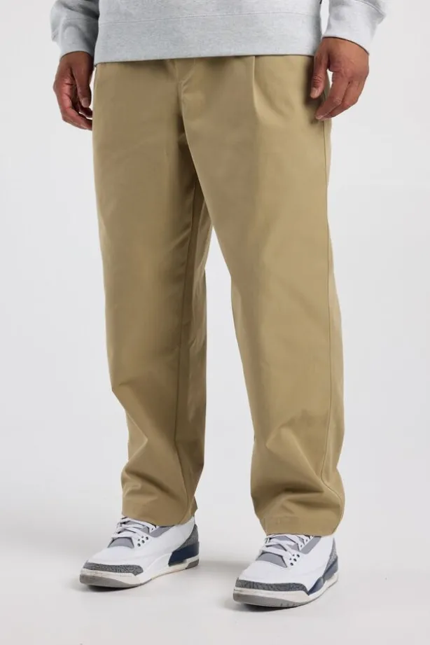 Broek Pierce relaxed tapered fit broek met elastische tailleband