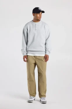 Broek Pierce relaxed tapered fit broek met elastische tailleband