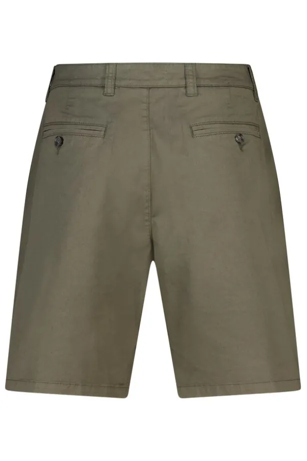Chino short Niels regular fit met paspelzakken achter