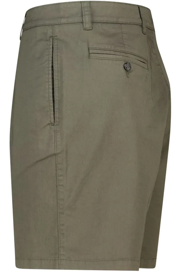 Chino short Niels regular fit met paspelzakken achter