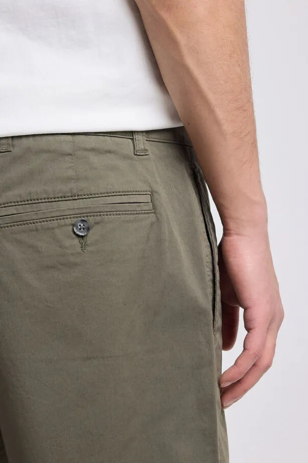 Chino short Niels regular fit met paspelzakken achter