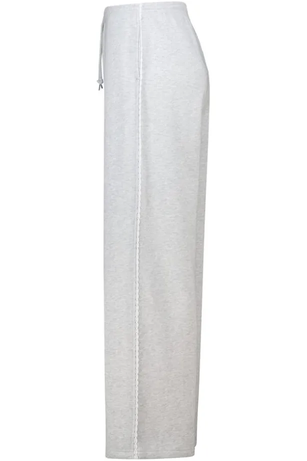 Cleo joggingbroek joggingbroek met kanten tape op de zijnaad