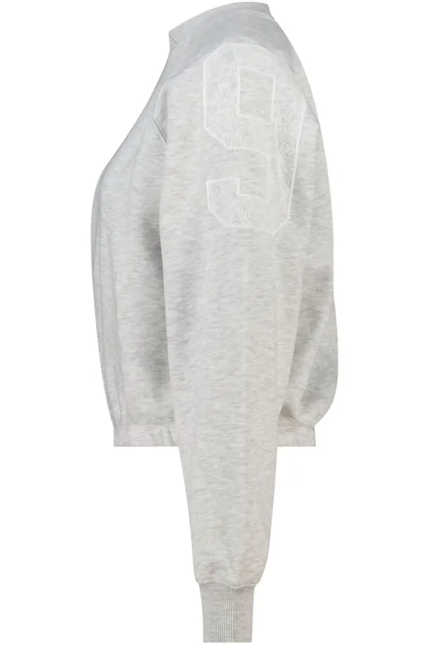 Crewneck sweater Sanny oversized crewneck met elastische zoom