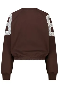 Crewneck sweater Sanny oversized crewneck met elastische zoom