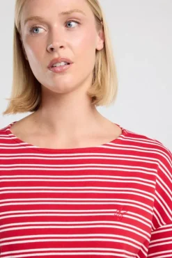 Cropped longsleeve Liloa cropped longsleeve van stevige interlock