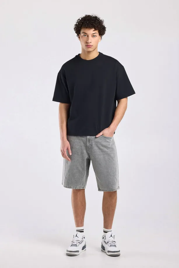 Denim short Nate relaxed fit met 5-pocket design