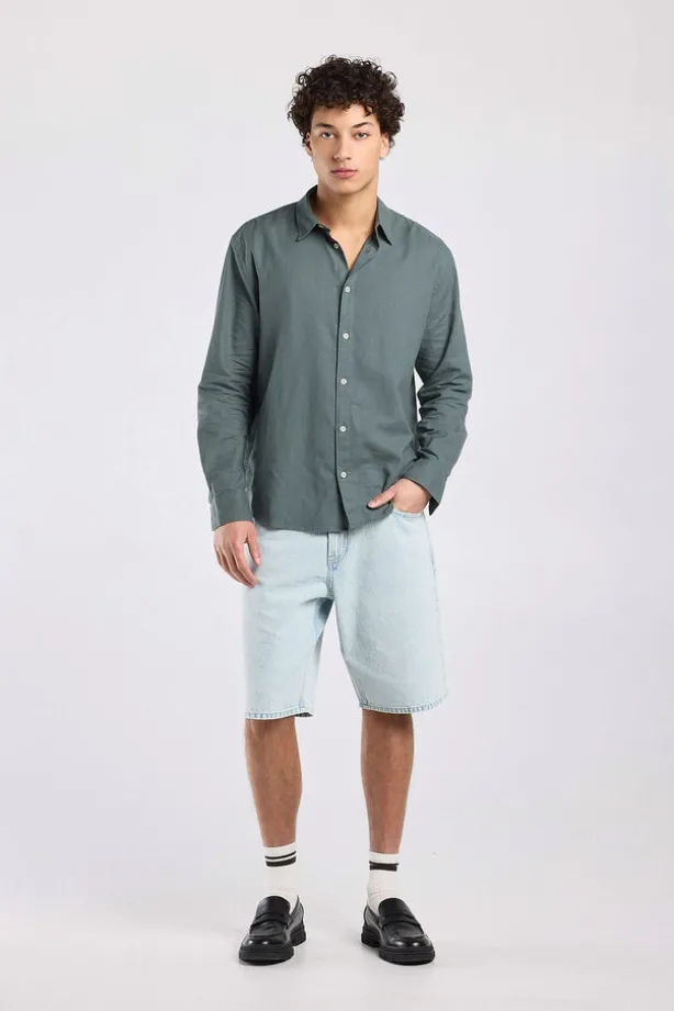Denim short Nate relaxed fit met 5-pocket design
