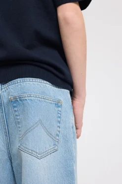Denim short Nolan Jr baggy denim met elastische taille