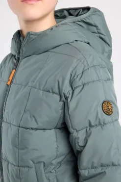 Hooded bomber Jaylan JR Gewatteerde hooded bomber met mouwbadge