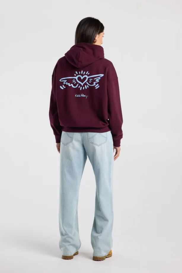 Hoodie Sabeau Hoodie met Keith Haring print
