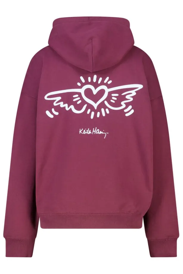 Hoodie Sabeau Hoodie met Keith Haring print