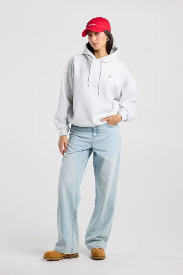 Hoodie Sabina hood hoodie met back print en embroidery