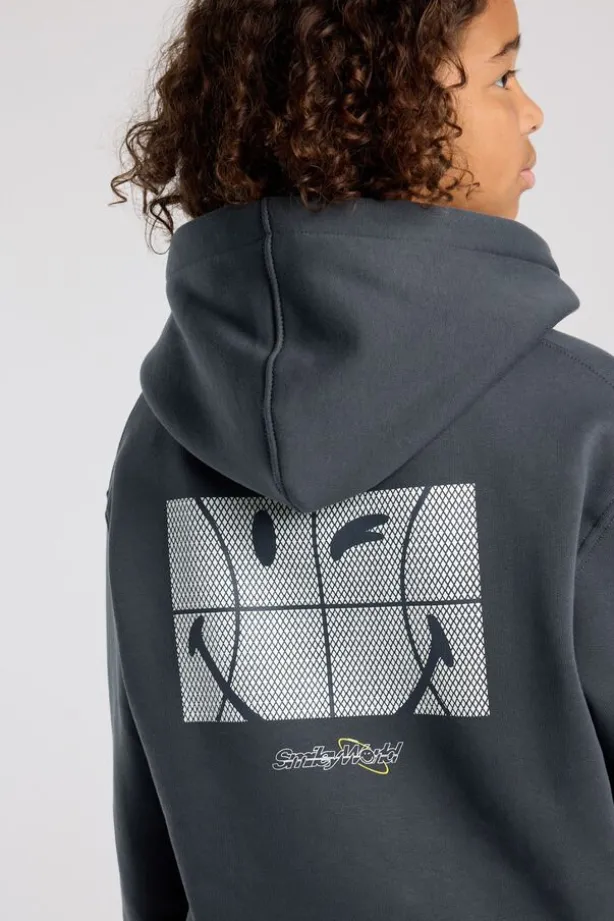 Hoodie Scout Jr relaxed fit Smileyworld™ hoodie met borduring