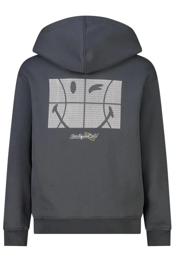 Hoodie Scout Jr relaxed fit Smileyworld™ hoodie met borduring