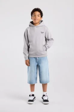 Hoodie Sebas jr regular fit hoodie met borduring en rugprint