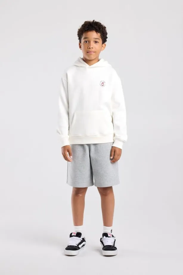 Hoodie Sebas jr regular fit hoodie met borduring en rugprint