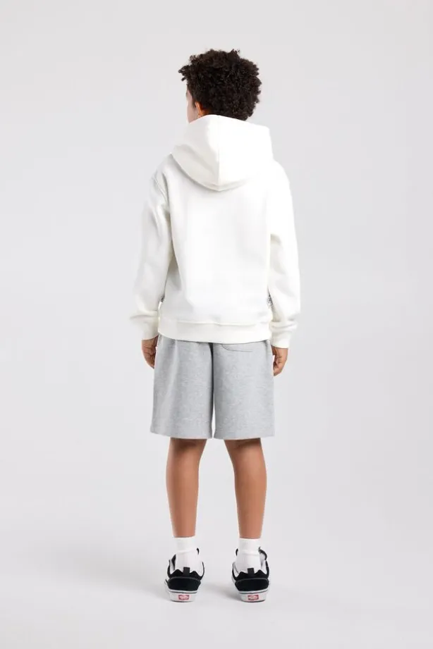 Hoodie Sebas jr regular fit hoodie met borduring en rugprint