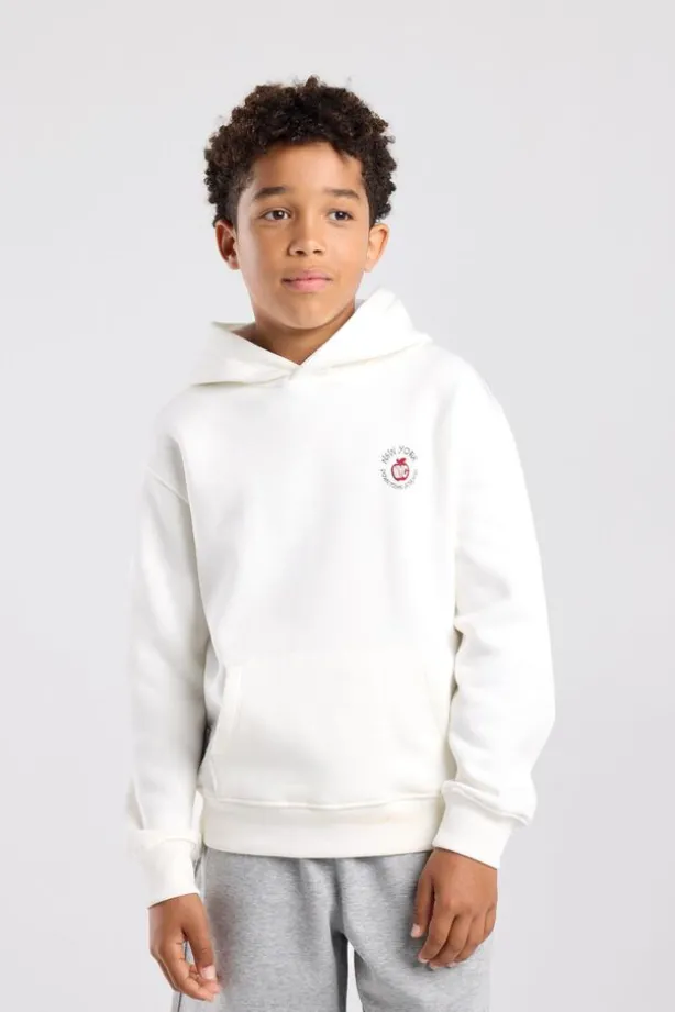 Hoodie Sebas jr regular fit hoodie met borduring en rugprint