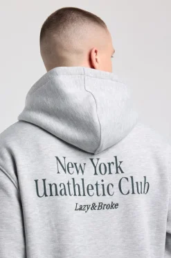 Hoodie Stenrelaxed fit hoodie van Lazy & Broke
