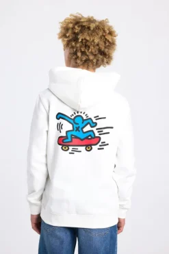 Hoodie Storm JR Hoodie met keith haring borduursel voor en achter