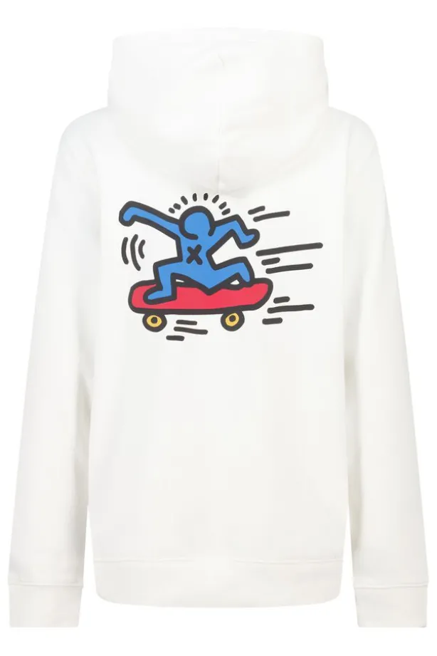 Hoodie Storm JR Hoodie met keith haring borduursel voor en achter