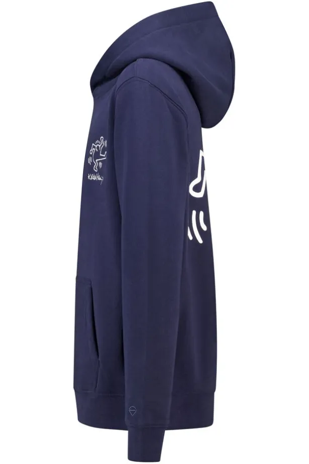 Hoodie Storm JR Hoodie met keith haring borduursel voor en achter