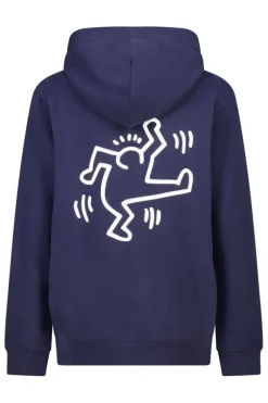 Hoodie Storm JR Hoodie met keith haring borduursel voor en achter