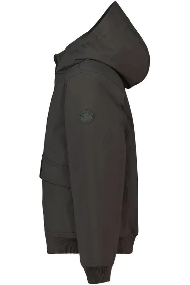 Jacket Jeffe Jr gevoerde bomber jacket met capuchon