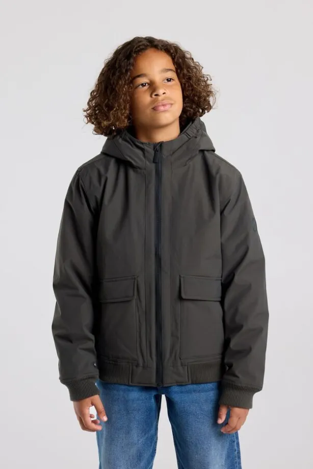 Jacket Jeffe Jr gevoerde bomber jacket met capuchon