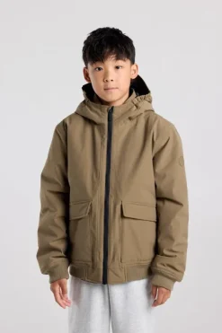 Jacket Jeffe Jr gevoerde bomber jacket met capuchon