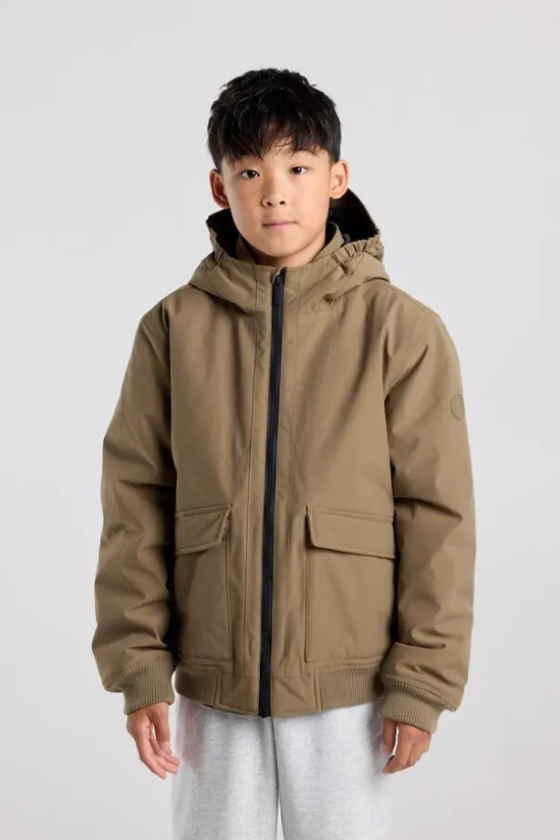 Jacket Jeffe Jr gevoerde bomber jacket met capuchon