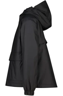 Jael JR raincoat korte regenjas met teddycapuchon en drukknoopsluiting