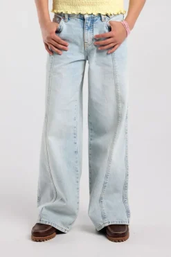 Jeans Carolina Jr wide leg jeans met side plecket