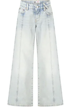 Jeans Carolina Jr wide leg jeans met side plecket