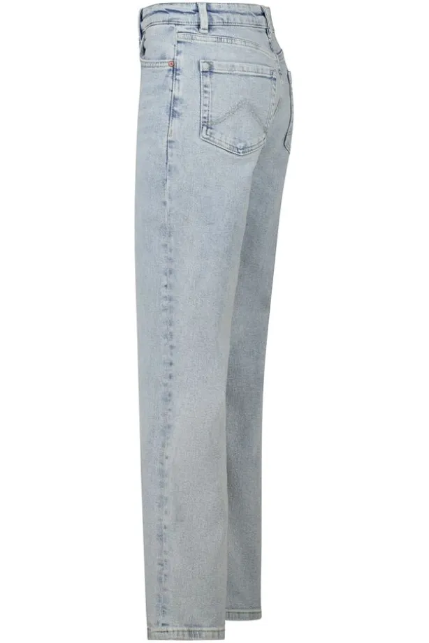Jeans Dexter Jr straight fit jeans met rits en elastische tailleband