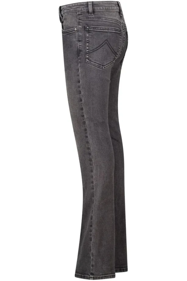 Jeans Emily flare Jr Flared jeans met knoop- en ritssluiting