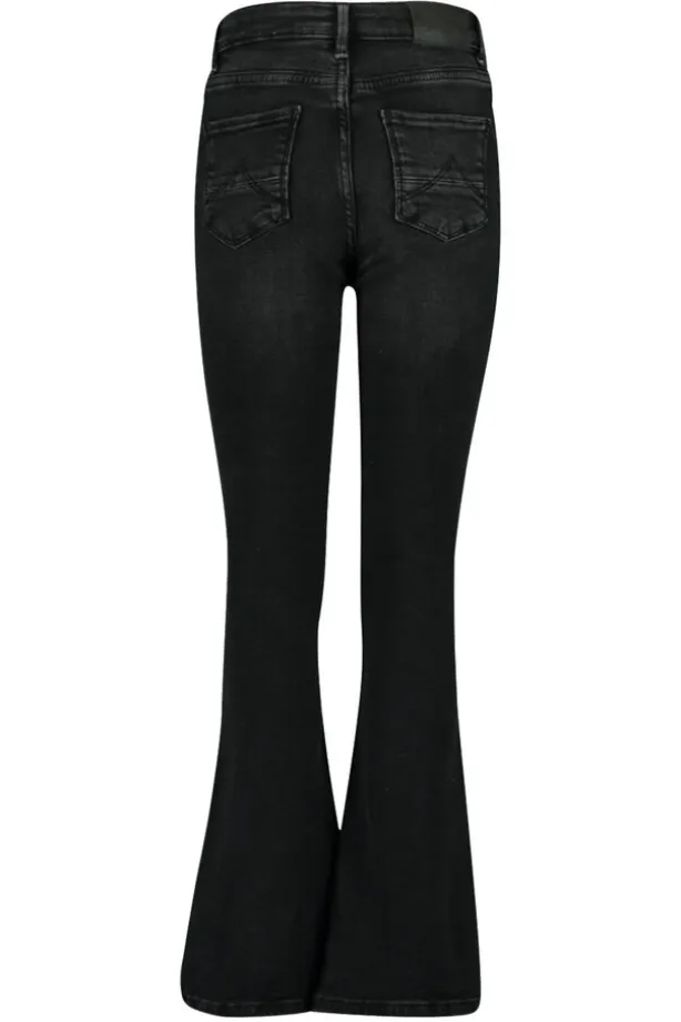 Jeans Emily flare Jr Flared jeans met knoop- en ritssluiting