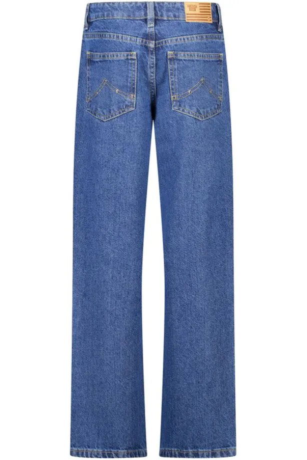 Jeans Michigan Jr loose fit jeans met studs op zakken en zijnaden