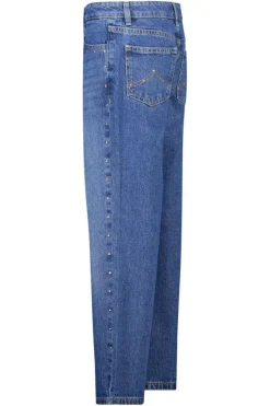 Jeans Michigan Jr loose fit jeans met studs op zakken en zijnaden